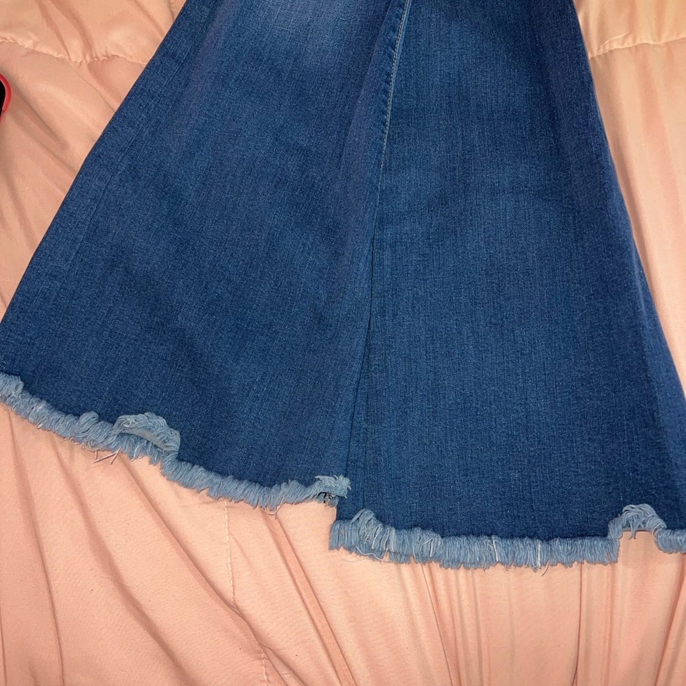 Vibrant MIU Distressed Flare Jeans Size 7 High Rise - Picture 8 of 11